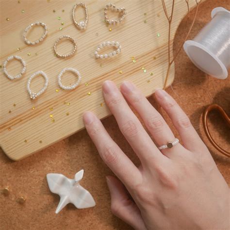 Diy Beaded Rings Easy Tutorial For 4 Minimal Designs ⋆ Hay Studio