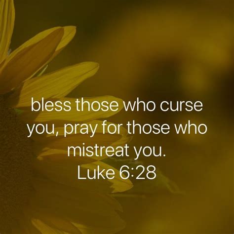 Luke 628 Bless Those Who Curse You Pray For Those Who Mistreat You