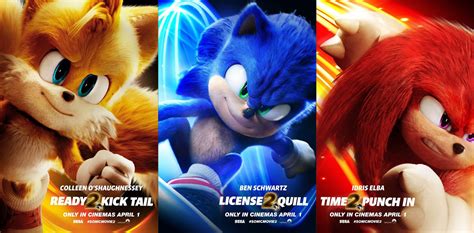 Sonic Tails And Knuckles Get New Sonic The Hedgehog 2 Character Posters