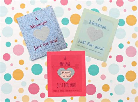 So we thought we'd put a … i guess this falls under apple not being able to see into the future. Make Scratch Off Valentine Cards - Morena's Corner