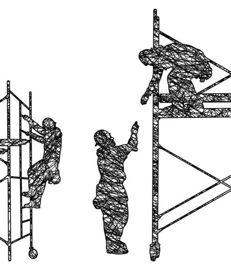 Clip Art Of A Scaffolding Illustrations Royalty Free Vector Graphics