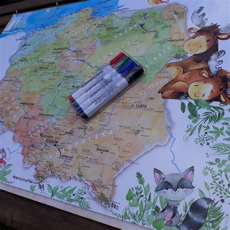 Mapa Polski Dla Dzieci Twoje Mapy K O N K U R S