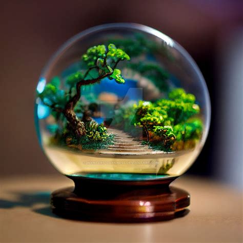 Tiny Garden In A Glass Globe By Wynters Darkness On Deviantart