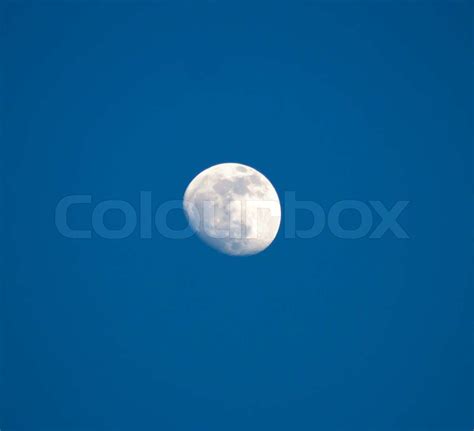 Full Moon During The Day Stock Image Colourbox