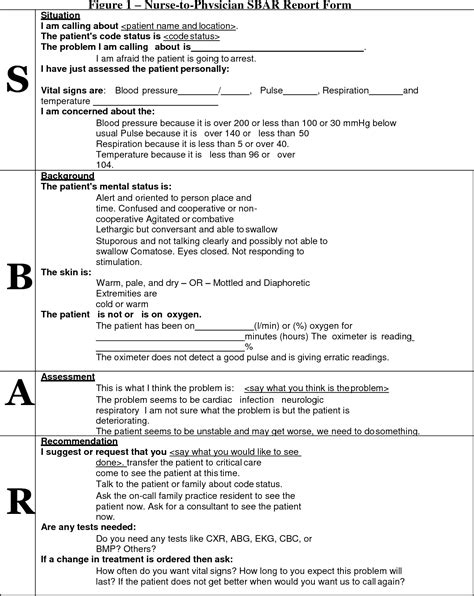 Huntsman Sbar Report Sheet Nursing Assessment Sbar 43 Vrogue Co