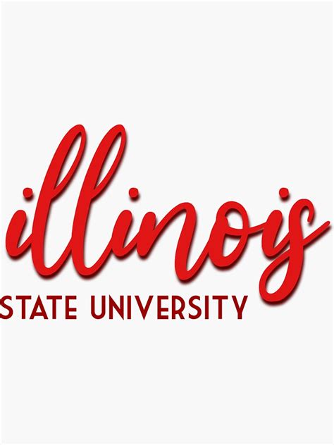 Illinois State University Sticker For Sale By Alexisschofield Redbubble