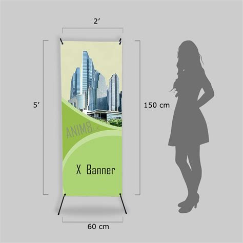 5x2 Ft X Banner With Stand Anim8