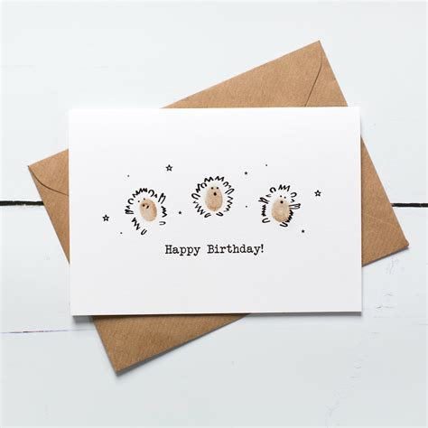 Birthday Card Kits Festive Fingerprints