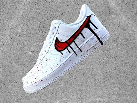 This Nike Air Force 1 Low With Red Black Blood Drip Design Is Just One