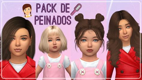 Los Sims 4 Pack De Peinados Para Niños E Infantes Niñas Y Niños