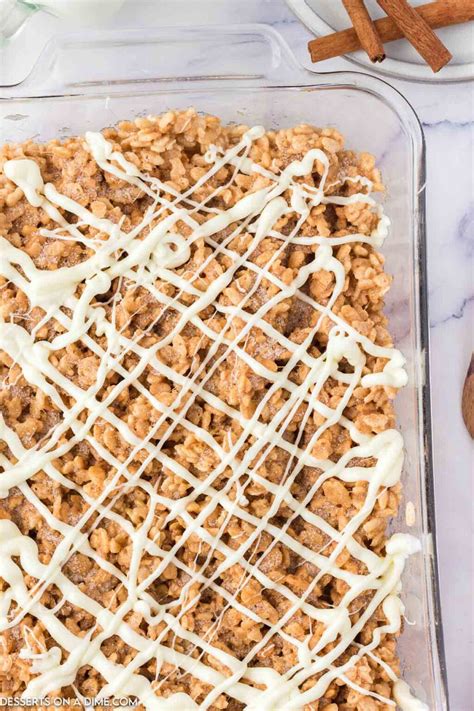 Cinnamon Roll Rice Krispie Treats No Bake Recipe