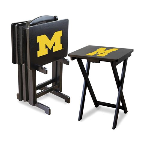 Michigan Wolverines Tv Trays With Stand Tv Trays Tv Tray Set Accent Table Sets