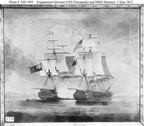 War Of 1812 At Sea Hms Shannon Captures Uss Chesapeake 1 June 1813