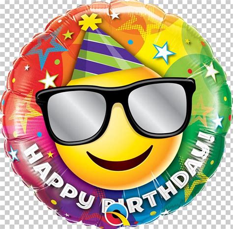 Smiley Balloon Happy Birthday To You Emoticon PNG Clipart Balloon Birthday Birthday Music