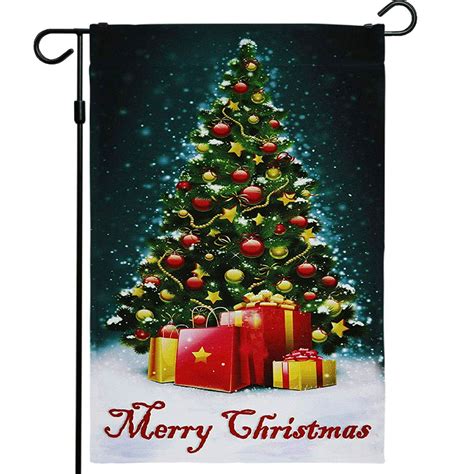 G128 Christmas Garden Flag Christmas And Winter Themed Decorations