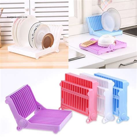 This shelf style works well in any home, whether your home's design is modern, rustic, or something in between. SPP_Plate Storage Home Racks Organizer Foldable Utensils Holders Kitchen Tools | Shopee Singapore