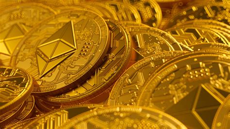 Cryptocurrency Ethereum Gold Coins 4k Hd Money Wallpapers Hd