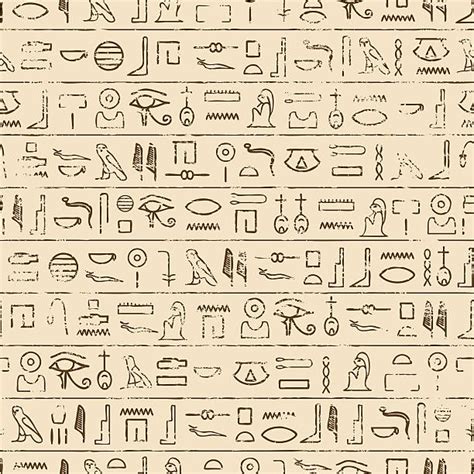 Egyptian Hieroglyphics Illustrations Royalty Free Vector Graphics
