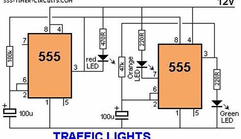 circuit diagram of traffic light controller