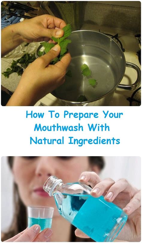 how to prepare your mouthwash with natural ingredients mouthwash bad breath cure bad breath
