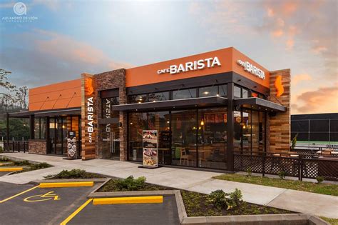 Modern Cafe Barista Restaurant Exterior Design