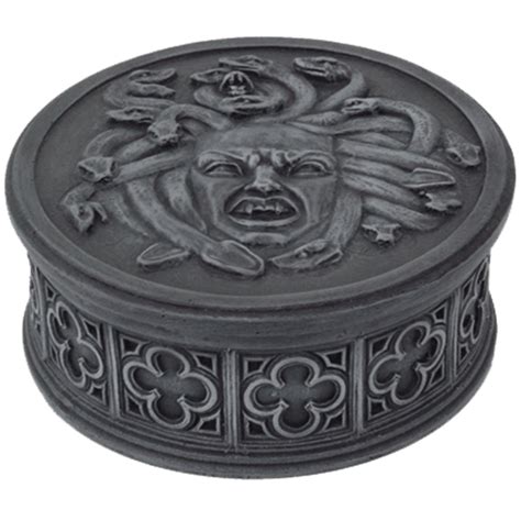 Medusa Trinket Box Cc11505 By Medieval Collectibles Tware