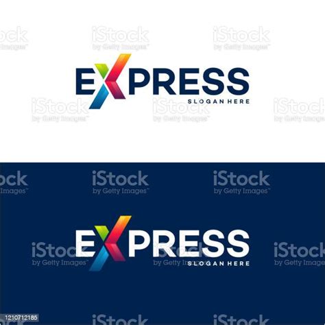 Fast Forward Express Logo Designs Vector Modern Express Logo Template