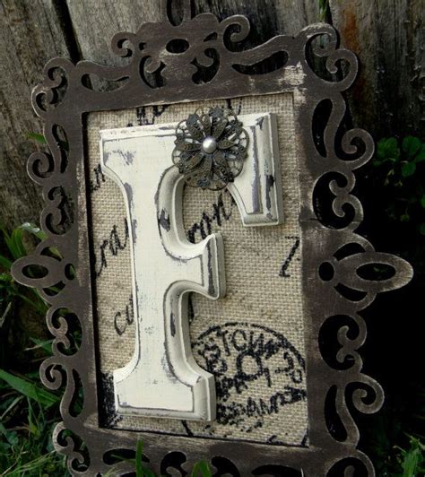 Monogram Wall Initial By Lacenboots On Etsy Monogram Wall Initial
