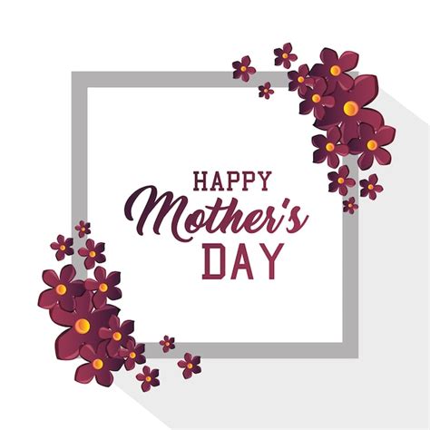 Premium Vector Happy Mothers Day Card