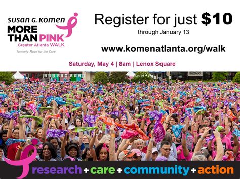 Susan G Komen® Greater Atlanta More Than Pink Walk™ Returns To Lenox