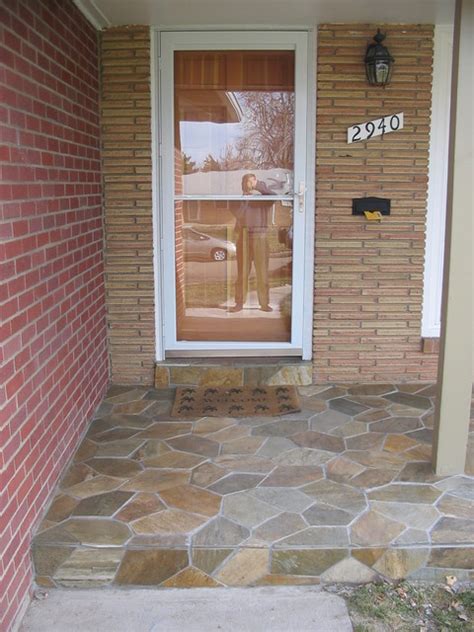 Front Porch Cobblestone Slate Tile