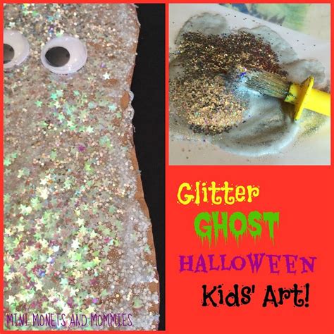 Mini Monets And Mommies Glitter Ghost Halloween Puppet Kids Fall