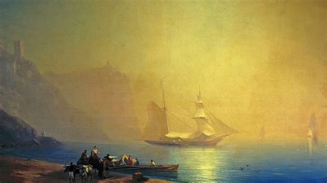 Ivan Aivazovsky Orang Orang Karya Seni Lukisan Seni Klasik Air