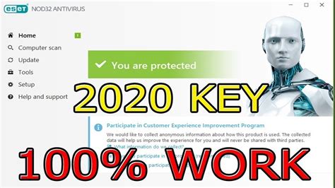 Eset Nod32 Antivirus 121340 2019 License Key Valid Up To 2020