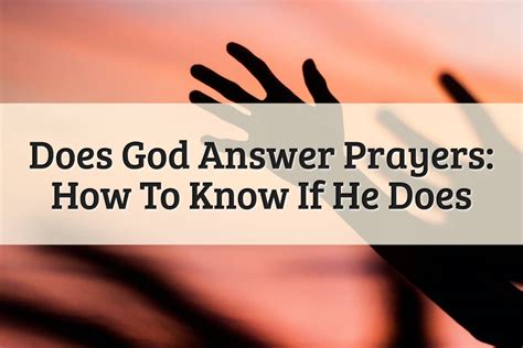 Does God Answer Prayers Incredible Ways To Know 2024