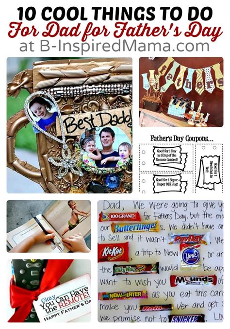 10 Things Kids Can Do For Dad For Fathers Day