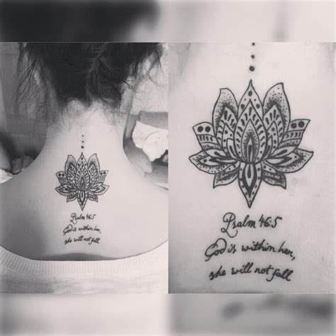 Rachel Sedona On Instagram My Latest Ink A Lotus Flower With Psalm