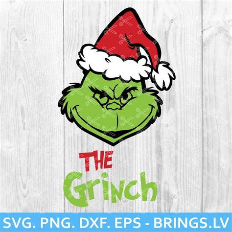 The Grinch SVG, PNG, Cut Files, Grinch Face SVG, Grinch Head SVG