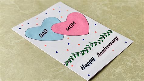 Beautiful Anniversary Card For Parents 😍 Easy Diy Happy Anniversary