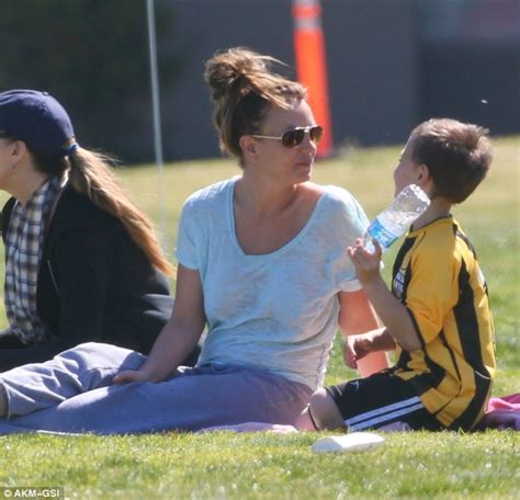 Britney Spears Bares Her Bottom As She Suffers A Marylin Monroe Moment At Sons Soccer Match