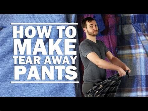 How To Make Tear Away Pants A Step By Step Guide YouTube