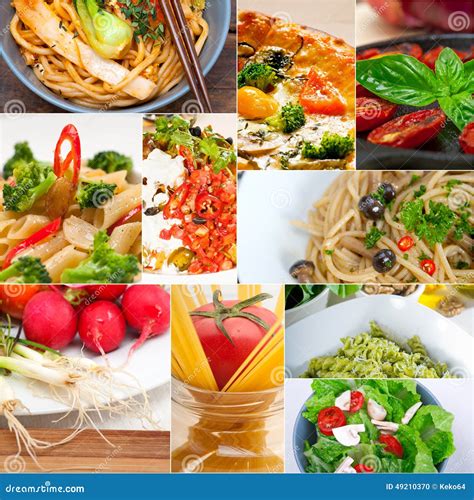 Healthy Vegetarian Vegan Food Collage Stock Photo Image Of Collection