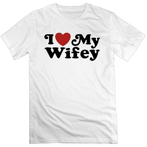 Mens I Love My Wifey Red Heart Cotton Short Sleeve T Shirts Cotton Shorts Shirts Mens Tshirts