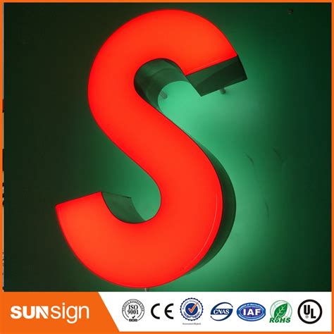 Illuminated Advertising Frontlit Resin Led Letters And Signs In
