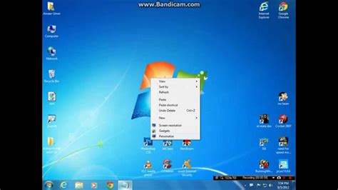 How To Change Windows 7 Desktop Icons Youtube