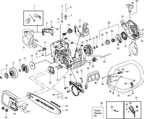 Mcculloch Mac 3200 Chainsaw Parts Diagram