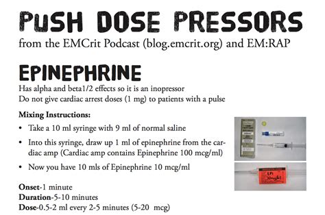 Push Dose Pressor Rebel Em Emergency Medicine Blog