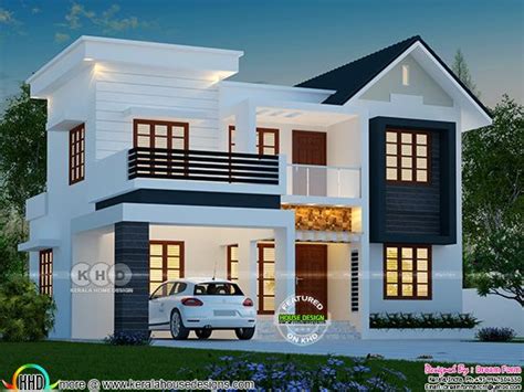 Design provided by green homes, thiruvalla, cochin and alappuzha. 4 BHK 1763 square feet modern house plan - Kerala home ...