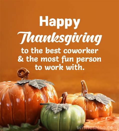 70 Thanksgiving Messages For Colleagues Or Coworkers Wishesmsg