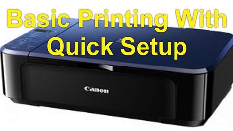 If you have problems or are not sure how to set up your access point or your internet connection, please refer to the instruction manual for the access point you are using or contact your. Canon Pixma E510 - Basic Printing With Quick Setup ...